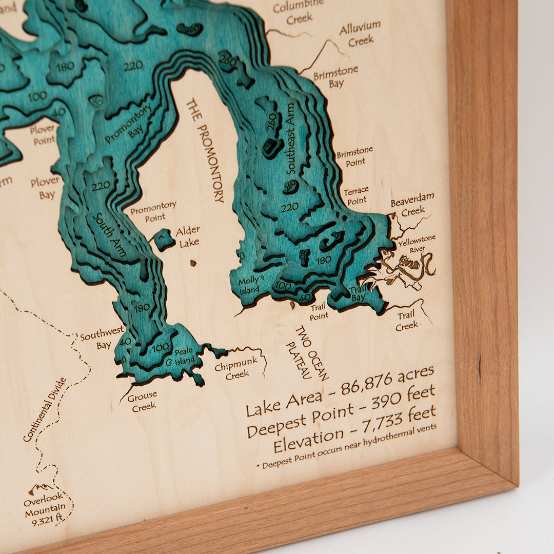 Your Lake, Personalized | 16x20 3D Wood Map – Lake Art LLC